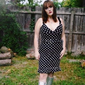 Discount Universe Polka Dot Sequin Dress